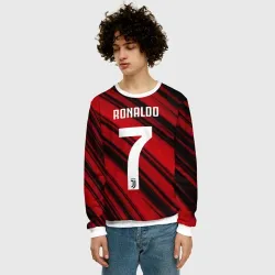 Мужской свитшот 3D Ronaldo juve sport - фото 2