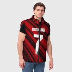 Мужской жилет утепленный 3D Ronaldo juve sport - фото 3