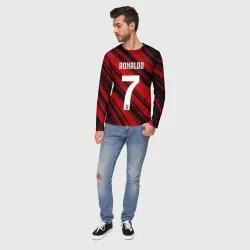 Мужской лонгслив 3D Ronaldo juve sport - фото 5