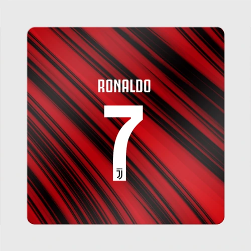 Магнит виниловый Квадрат Ronaldo juve sport
