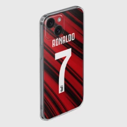 Чехол для iPhone 15 силиконовый с защитой камеры Ronaldo juve sport - фото 2