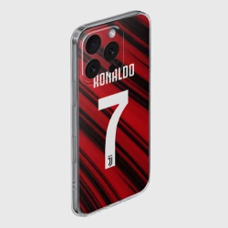 Чехол для iPhone 16 Pro Max силиконовый с защитой камеры Ronaldo juve sport - фото 2