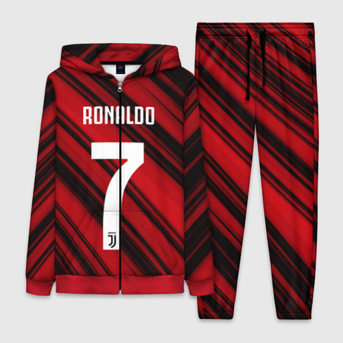 Женский костюм 3D Ronaldo juve sport, цвет красный