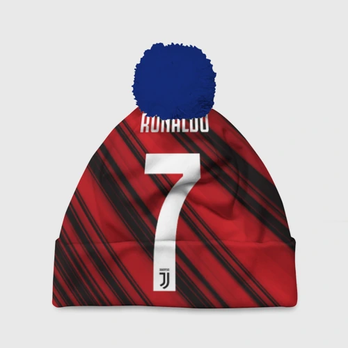 Шапка 3D c помпоном Ronaldo juve sport
