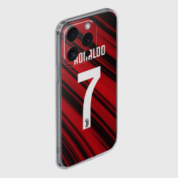Чехол для iPhone 15 Pro Max силиконовый с защитой камеры Ronaldo juve sport - фото 2