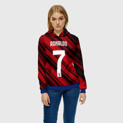 Женская толстовка 3D Ronaldo juve sport - фото 2