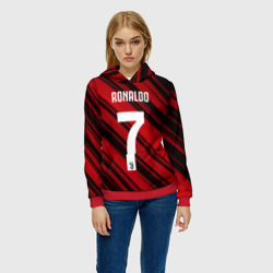 Женская толстовка 3D Ronaldo juve sport - фото 2