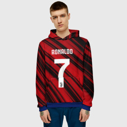 Мужская толстовка 3D Ronaldo juve sport - фото 2