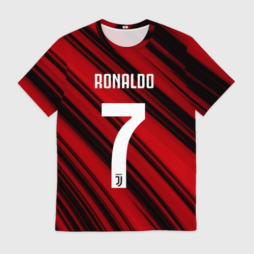 Мужская футболка 3D Ronaldo juve sport