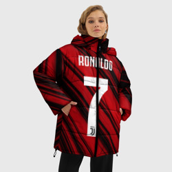 Женская зимняя куртка Oversize Ronaldo juve sport - фото 2