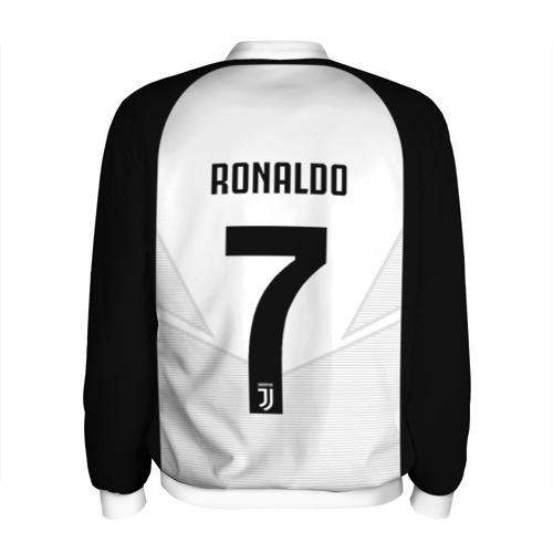 Мужской бомбер 3D RONALDO JUVE SPORT, цвет белый - фото 2