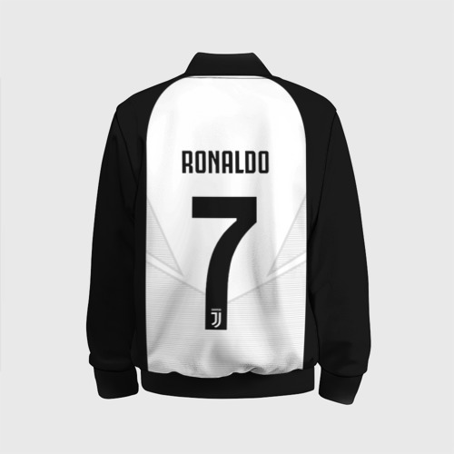 Детский бомбер 3D RONALDO JUVE SPORT, цвет черный - фото 2