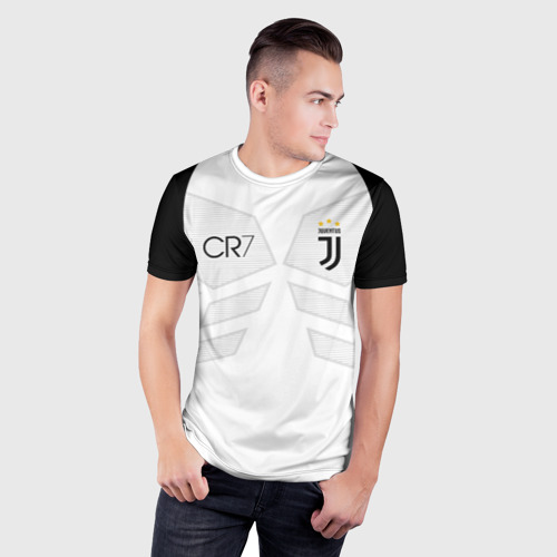 Мужская футболка 3D Slim Ronaldo juve sport, цвет 3D печать - фото 3