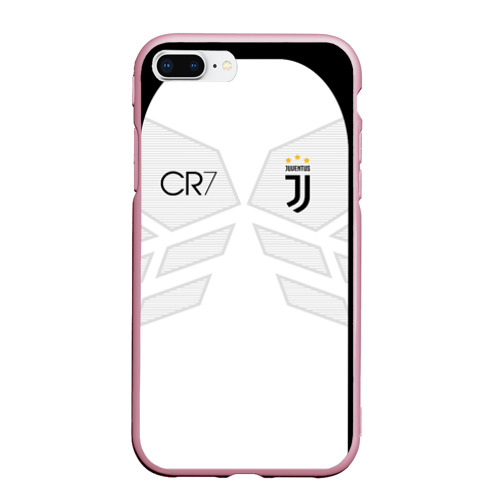 Чехол для iPhone 7Plus/8 Plus матовый Ronaldo juve sport, цвет розовый