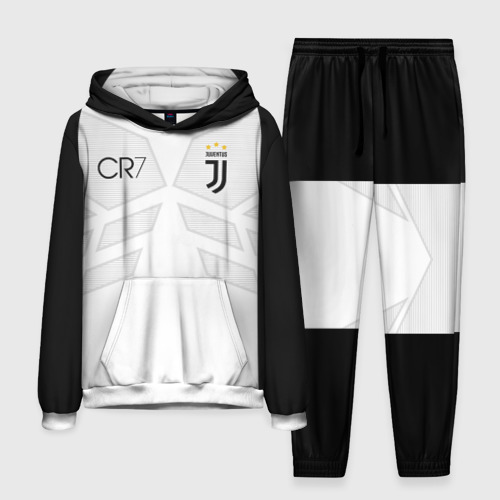 Мужской костюм с толстовкой 3D Ronaldo juve sport, цвет белый