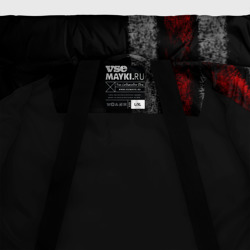 Куртка с принтом God of war Бог войны для мужчины, вид на модели спереди №4. Цвет основы: черный