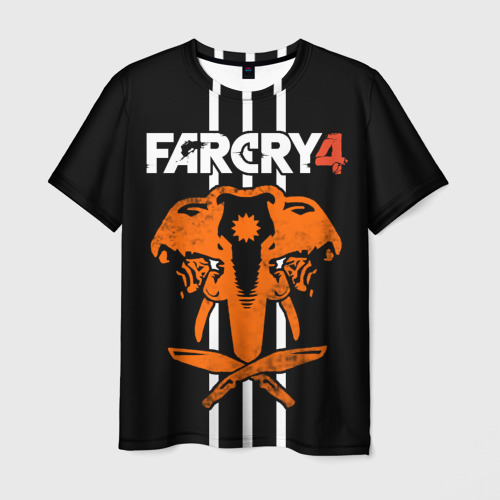 Мужская футболка с принтом Far Cry 4 - elephant symbol, вид спереди №1