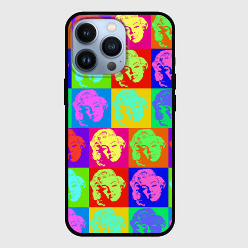 Чехол для iPhone 13 Pro Pop-art Marilyn Monroe, цвет черный