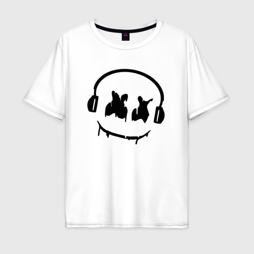 Мужская футболка хлопок Oversize с принтом Music, вид спереди #2