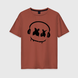 Женская футболка хлопок Oversize Music