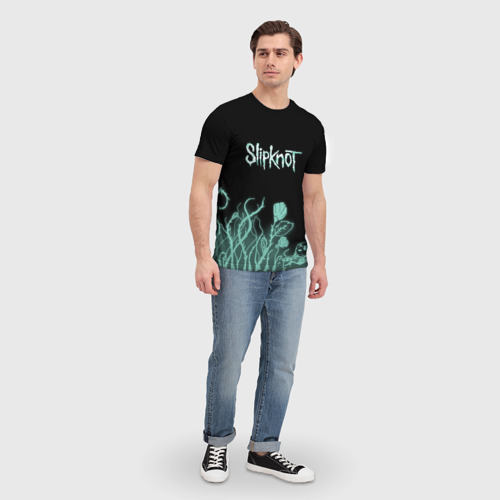 Мужская футболка 3D Slipknot, цвет 3D печать - фото 5