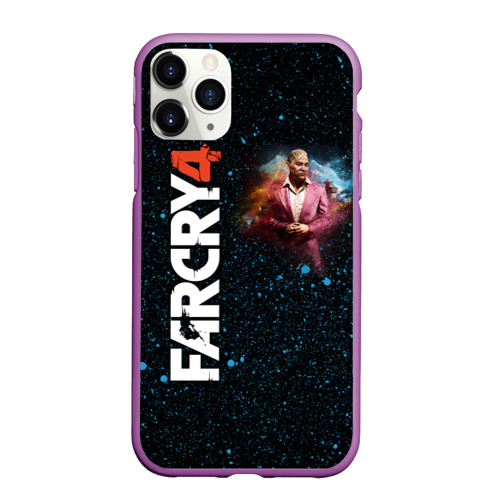 Чехол для iPhone 11 Pro Max матовый Пэйган Мин: Far Cry 4, цвет фиолетовый