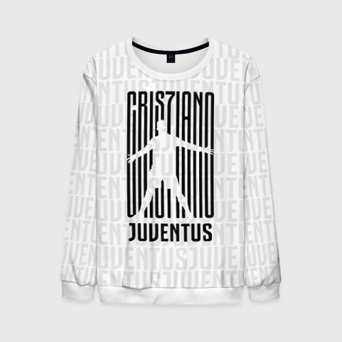 Мужской свитшот 3D RONALDO JUVE SPORT, цвет белый