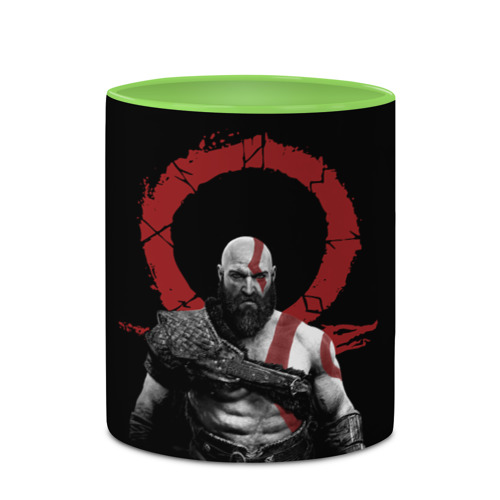 Кружка с полной запечаткой God of War 4, цвет белый + светло-зеленый - фото 4