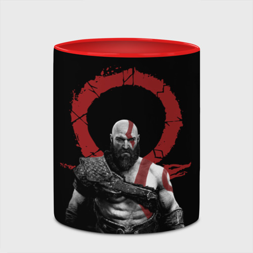 Кружка с полной запечаткой God of War 4, цвет белый + красный - фото 4