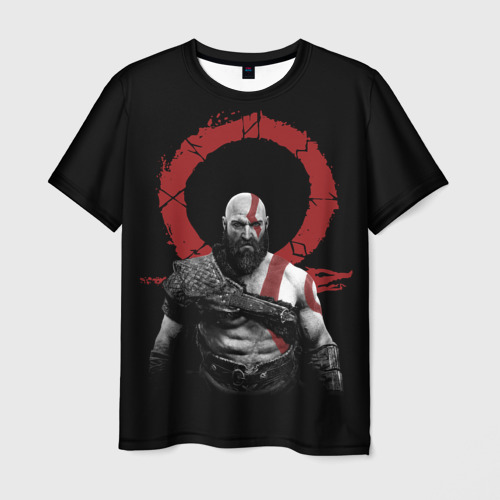 Мужская футболка 3D God of War 4, цвет 3D печать