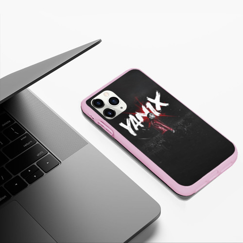 Чехол для iPhone 11 Pro Max матовый Yanix, цвет розовый - фото 5