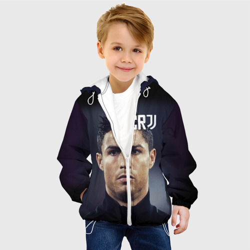Детская куртка 3D Ronaldo juve sport, цвет белый - фото 3