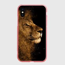 Чехол для iPhone XS Max матовый Лев