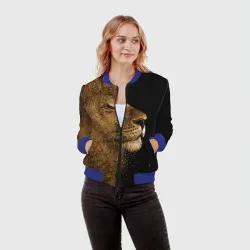 Женский бомбер 3D Лев - фото 2
