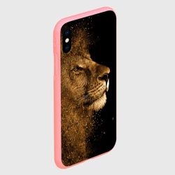Чехол для iPhone XS Max матовый Лев - фото 2