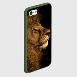 Чехол для iPhone 5/5S матовый Лев - фото 2