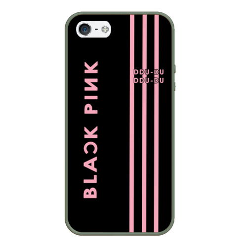 Чехол для iPhone 5/5S матовый Blackpink, цвет темно-зеленый