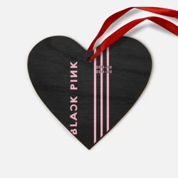 Деревянная игрушка Сердце Blackpink