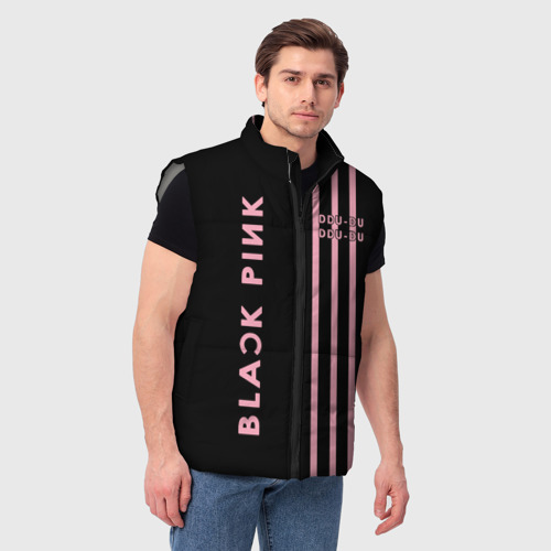 Мужской жилет утепленный 3D Blackpink, цвет светло-серый - фото 3