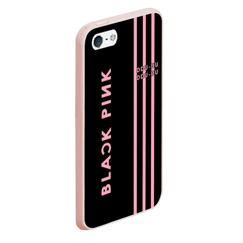Чехол для iPhone 5/5S матовый Blackpink, цвет светло-розовый - фото 3