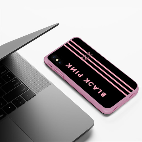 Чехол для iPhone XS Max матовый Blackpink, цвет розовый - фото 5