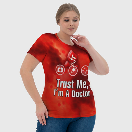Женская футболка 3D Доктор, цвет 3D печать - фото 6