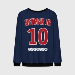 Мужской свитшот 3D Неймар ПСЖ 18-19