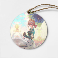Деревянная игрушка круг Violet Evergarden 8