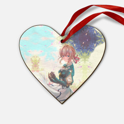 Деревянная игрушка Сердце Violet Evergarden 8