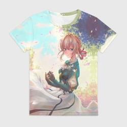 Женская футболка 3D Violet Evergarden 8