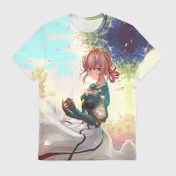 Мужская футболка 3D Violet Evergarden 8
