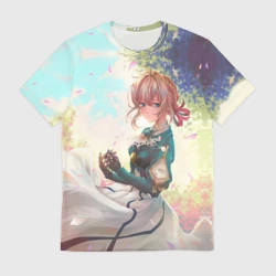 Мужская футболка 3D Violet Evergarden 8