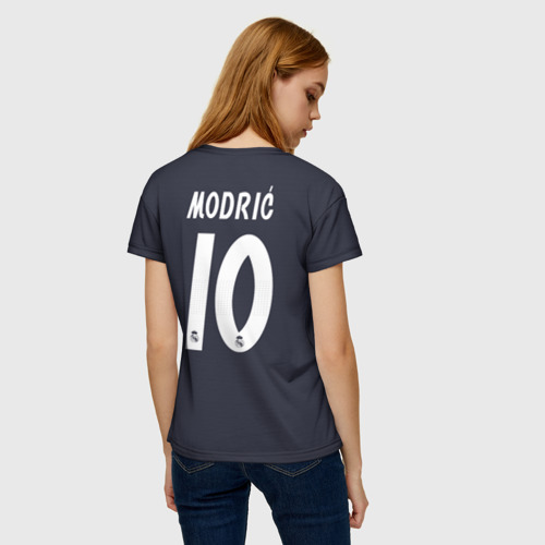 Женская футболка 3D Modric away 18-19, цвет 3D печать - фото 4