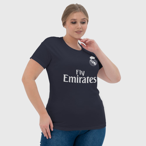 Женская футболка 3D Modric away 18-19, цвет 3D печать - фото 6